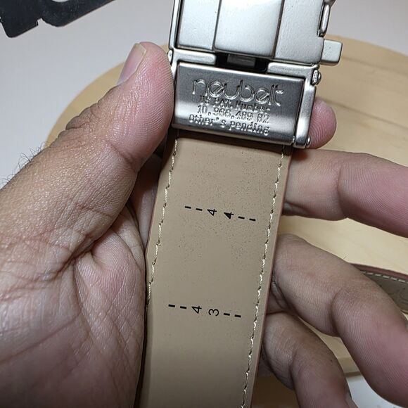 Nexbelt Neubelt Vegan Leather Golf Ratchet Belt - Pebble Grain Cognac NWT - Picture 7 of 12